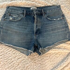 AGOLDE Women's Blue Denim Shorts
